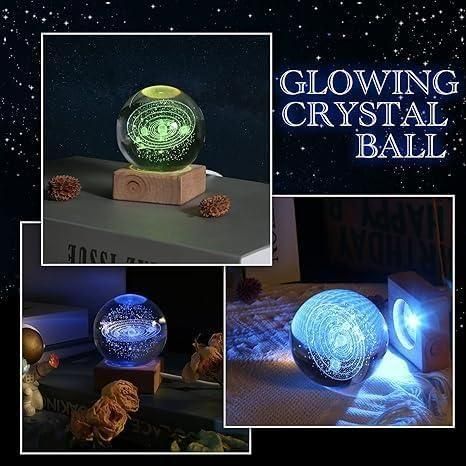 3D Crystal Galaxy Lamp ball